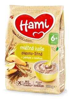 Hami mléčná kaše Ovesná - žitná s jabko a hruškou (od ukonč. 6. měsíce) 1x210 g